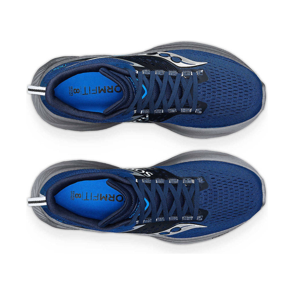 Saucony Men's Ride 17 Running Shoes - Tide/Silver - Lenny's Shoe & Apparel