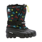 Sorel Kids' Flurry Print Winter Boots - Shark/Charcoal - Lenny's Shoe & Apparel