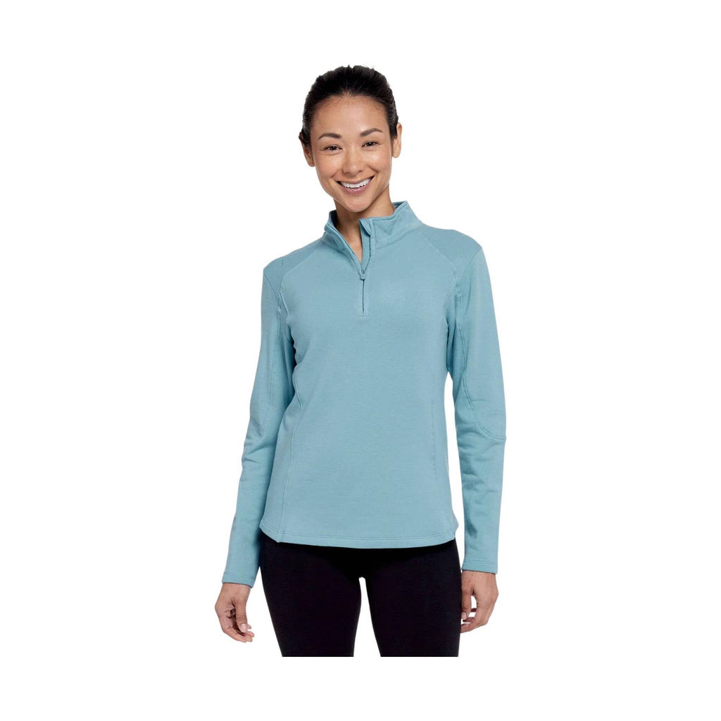 Tasc Women's Apex Fleece Qtr Zip - Lake Blue - Lenny's Shoe & Apparel