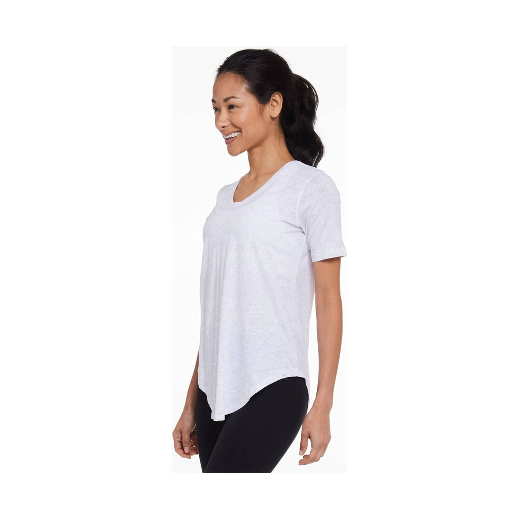 Tasc Women's Longline Boyfriend T Shirt - Light Gray Crater - Lenny's Shoe & Apparel