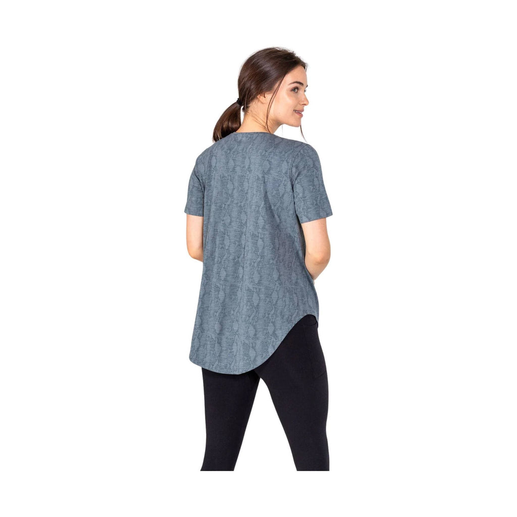 Tasc Women's Longline Boyfriend T Shirt - Storm Snake Skin - Lenny's Shoe & Apparel