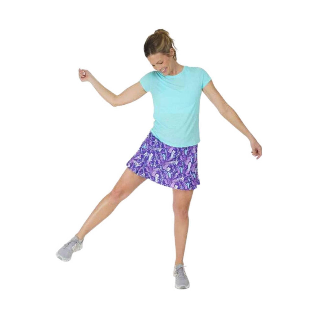 Tasc Women's Rhythm Skirt 13in - Purple Tropics - Lenny's Shoe & Apparel