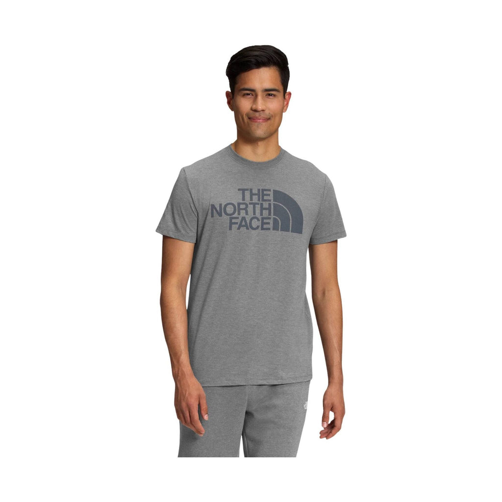 The North Face Men's Short Sleeve Half Dome Tri Blend Tee - TNF Medium Grey Heather/TNF Medium Grey Heather - Lenny's Shoe & Apparel