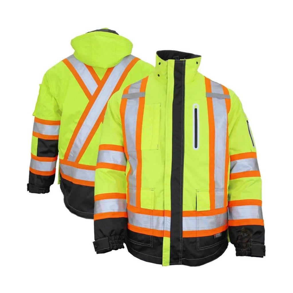 Tough Duck Men's Hi-Vis Shell - Green Safety - Lenny's Shoe & Apparel