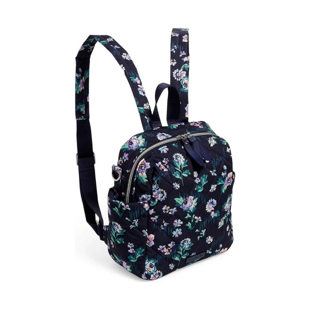 Vera Bradley Convertible Small Backpack - Navy Garden - Lenny's Shoe & Apparel