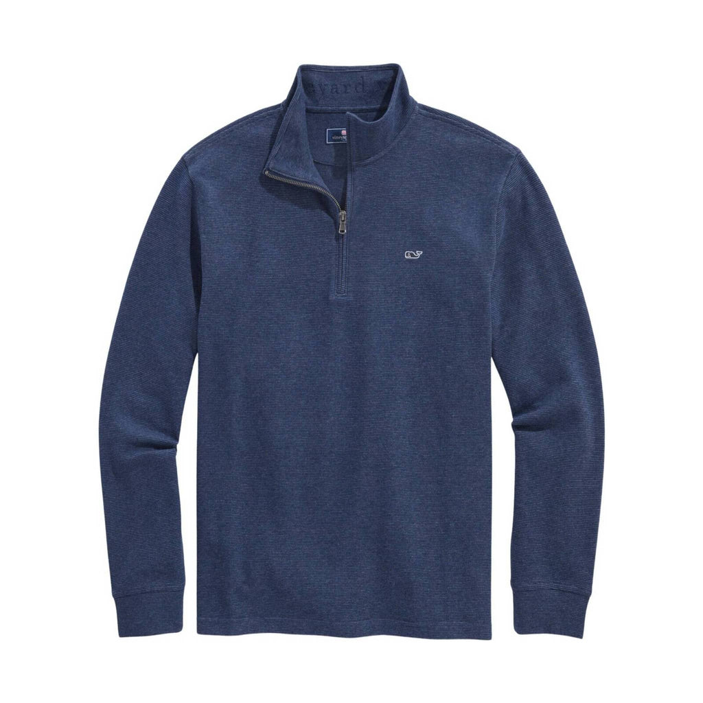 Vineyard Vines Men's Saltwater Quarter-Zip - Deep Bay - Lenny's Shoe & Apparel