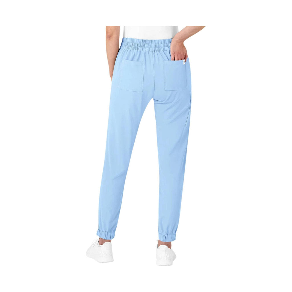 WonderWink Women's Jogger Scrub Pant - Powder Blue - Lenny's Shoe & Apparel