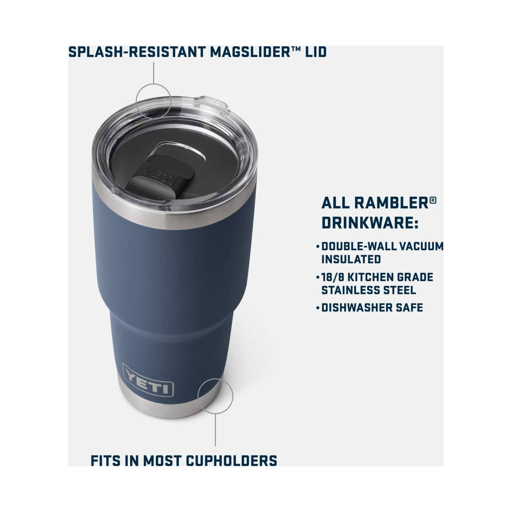 YETI Rambler 30 oz Tumbler w/Magslider Lid - Charcoal - Lenny's Shoe & Apparel